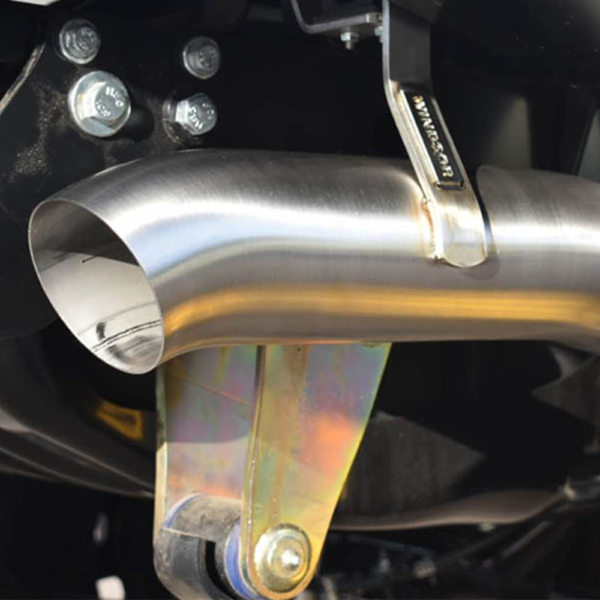 4″ DPF-BACK 304 STAINLESS SYSTEM (dual L & R discharge image
