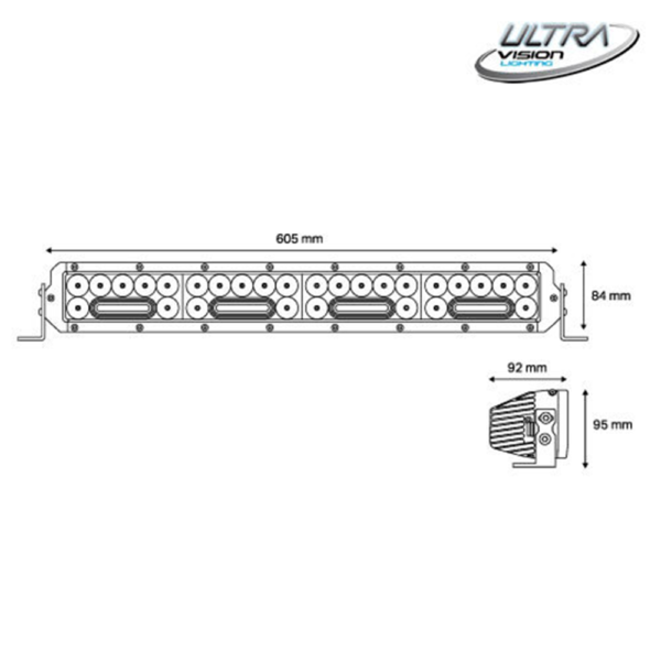 NITRO Maxx 205W 24″ LED Light bar - Image 3