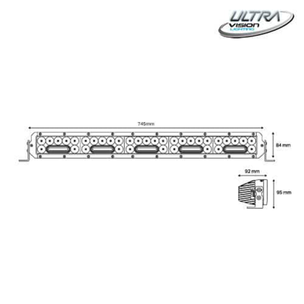 NITRO Maxx 255W 30″ LED Light bar - Image 3